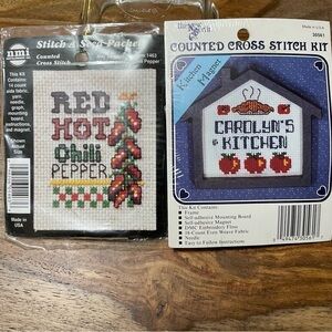 The New Berlin Co. Counted Cross Stitch Kit Bundle Kitchen #30561 Chili‎ #1463